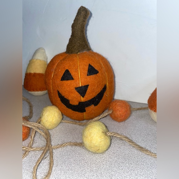 Halloween pumpkins decorations plush string robe candy art wall holiday decor - Picture 2 of 8
